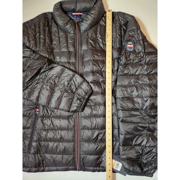 Tommy Hilfiger Men's 3XL Black Packable Puffer Jacket – Lightweight & Insulated - Picture 4 of 11